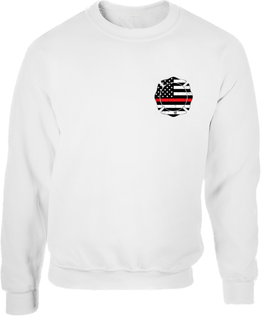 Thin Red Line Fireman Shield Crewneck Sweatshirt