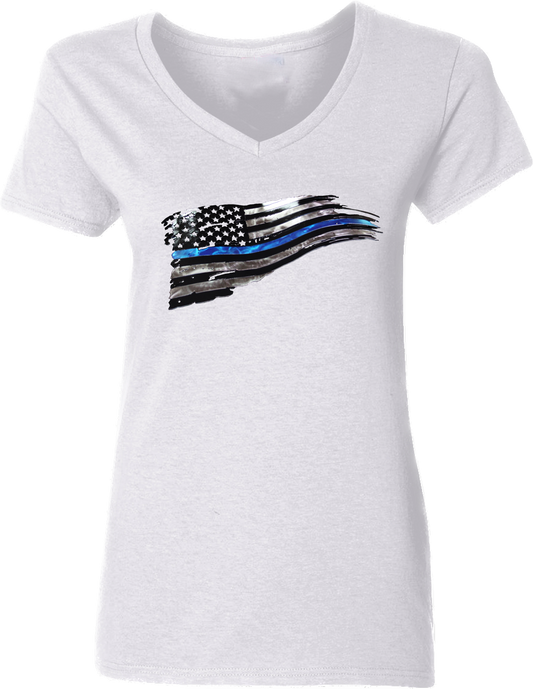 Women’s United States Thin Blue Line V-Neck
