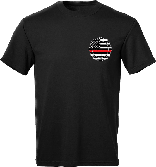 Men’s Thin Red Line Fireman Shield Short Sleeve