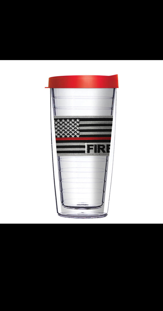 USA Thin Red Line Flag Tumbler