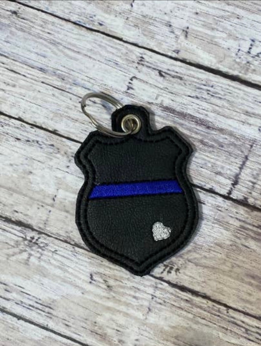 Thin Blue Line Key Chain