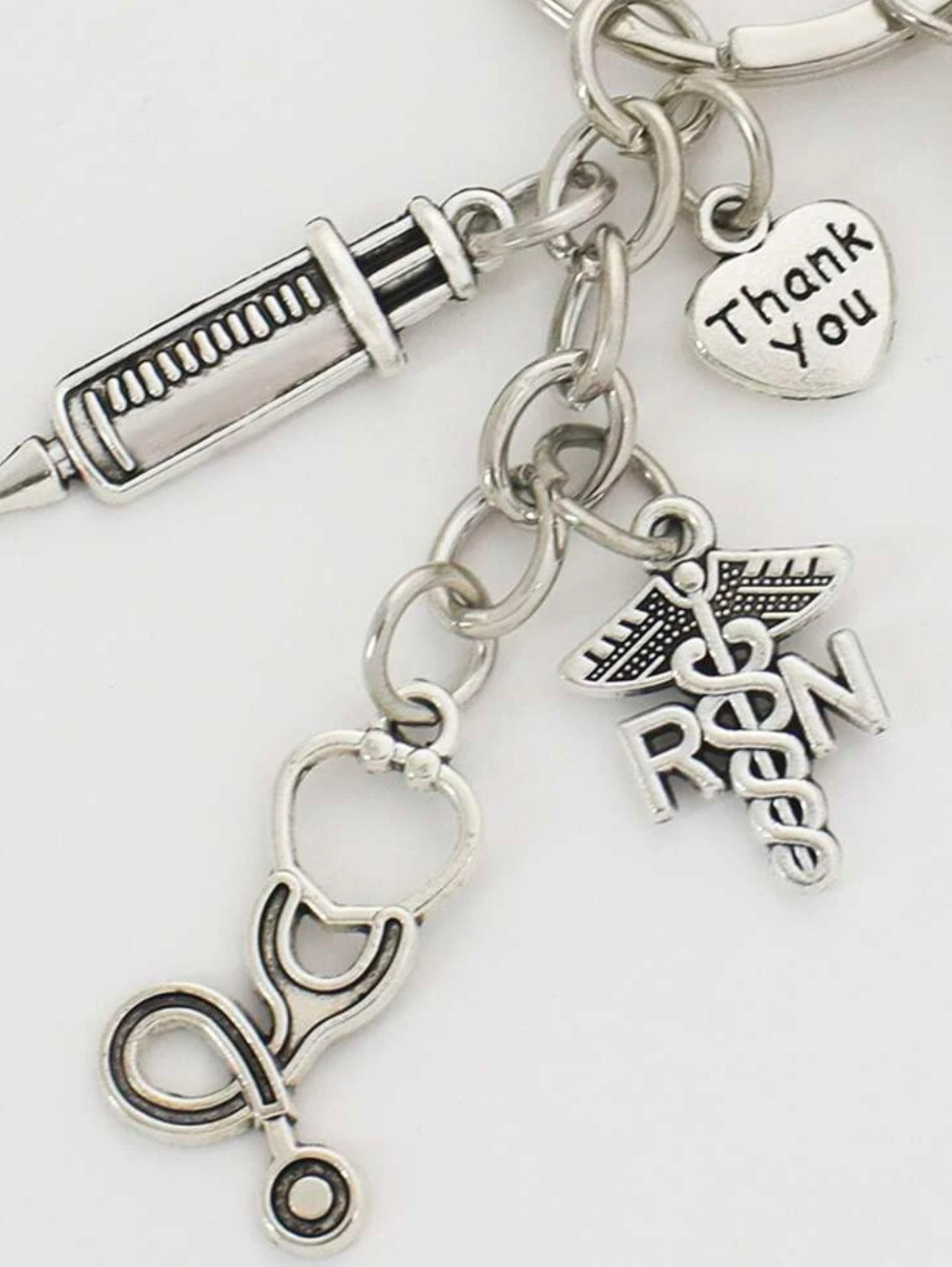 Nurse Multi Charm Keychain