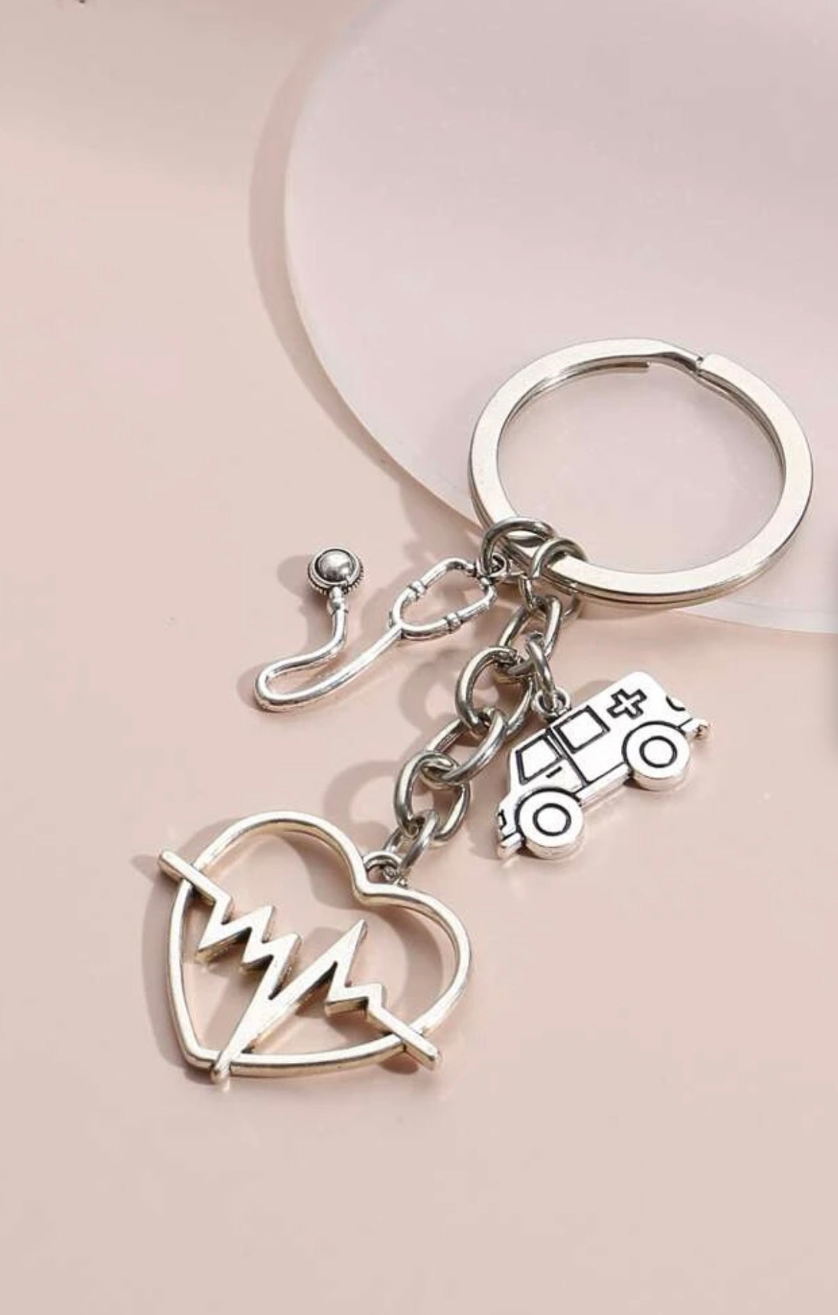 Ambulance Charm Keychain
