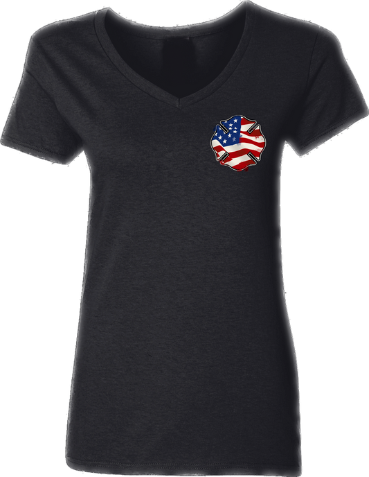 Women’s Fireman Shield V-Neck