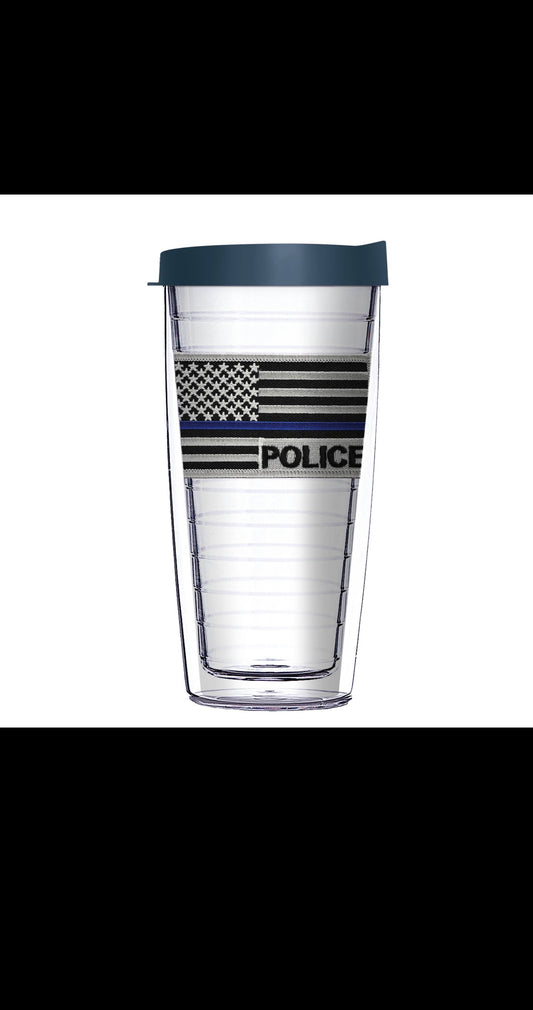 USA Thin Blue Line Flag Tumbler