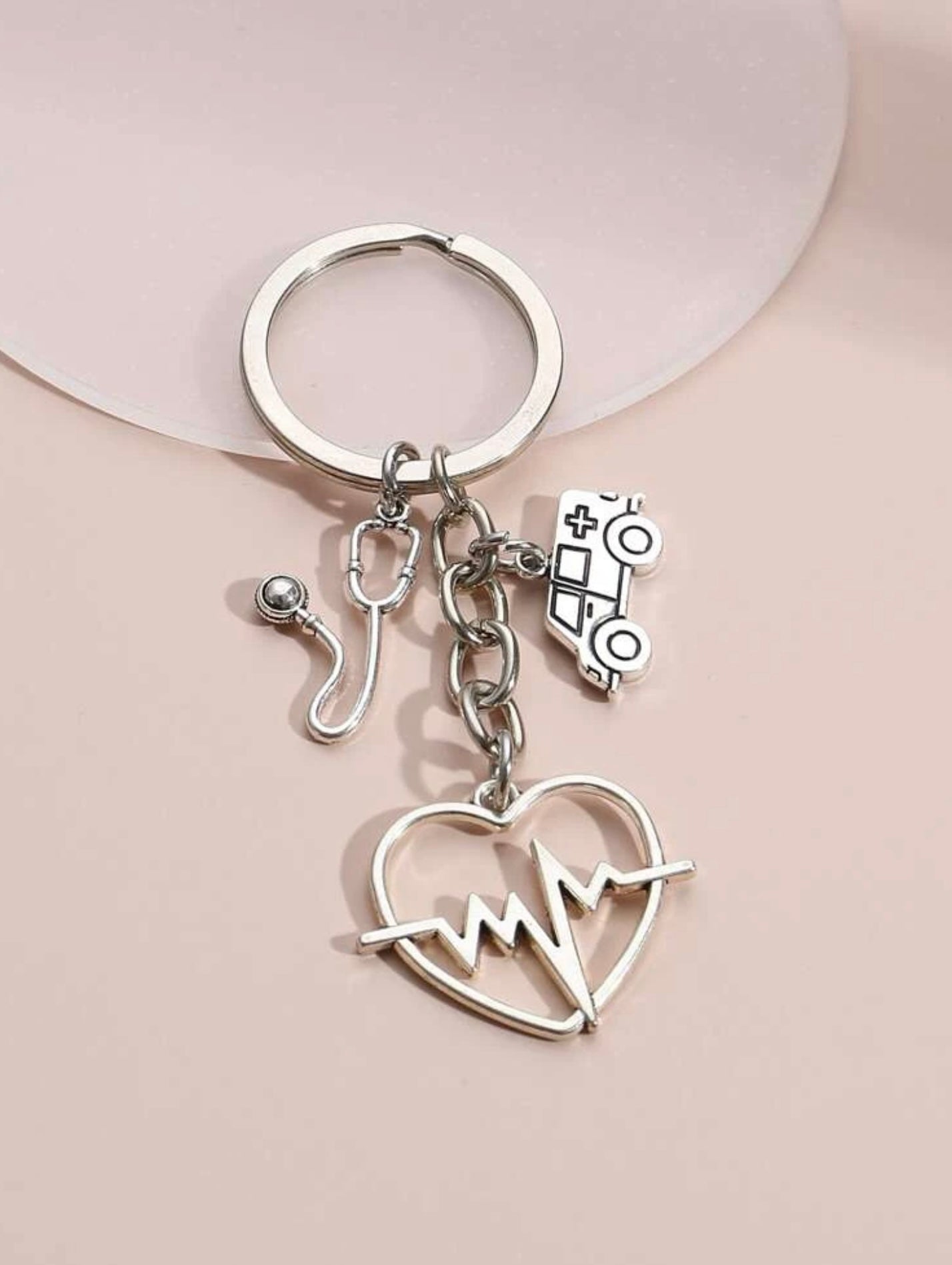 Ambulance Charm Keychain