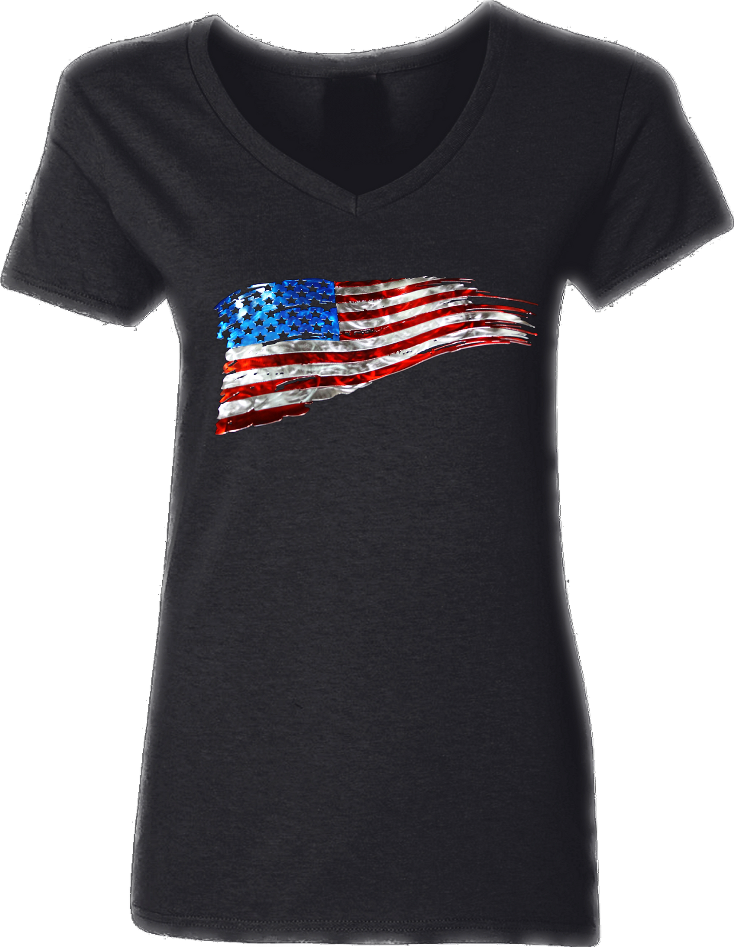 Women’s United States Flag V-Neck