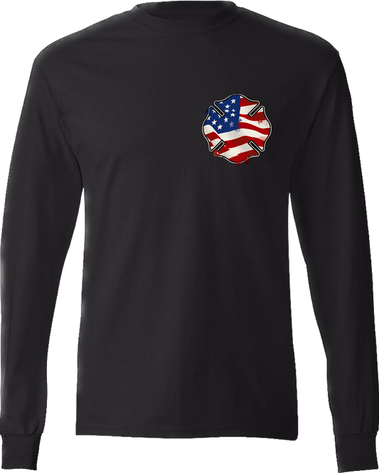 Fireman Shield Long Sleeve T-Shirt