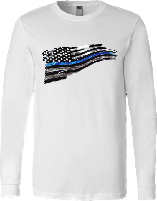 United States Thin Blue Line Long Sleeve