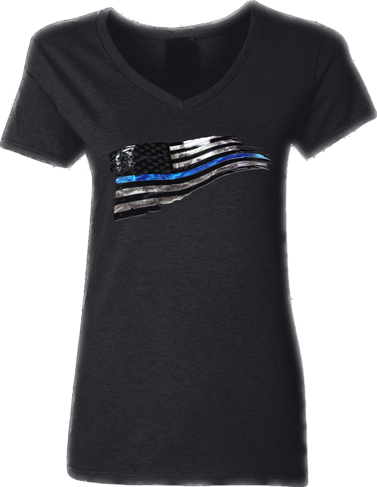 Women’s United States Thin Blue Line V-Neck