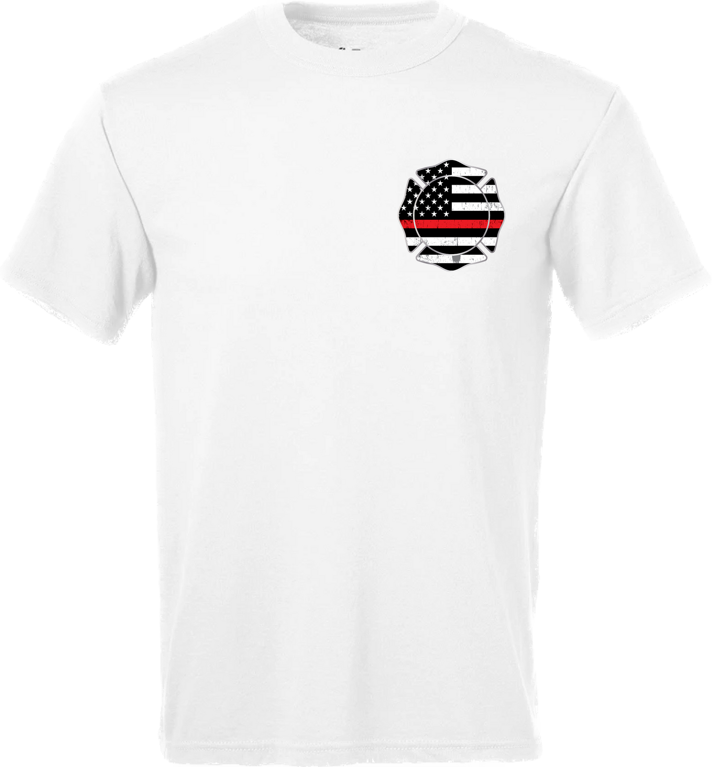 Men’s Thin Red Line Fireman Shield Short Sleeve