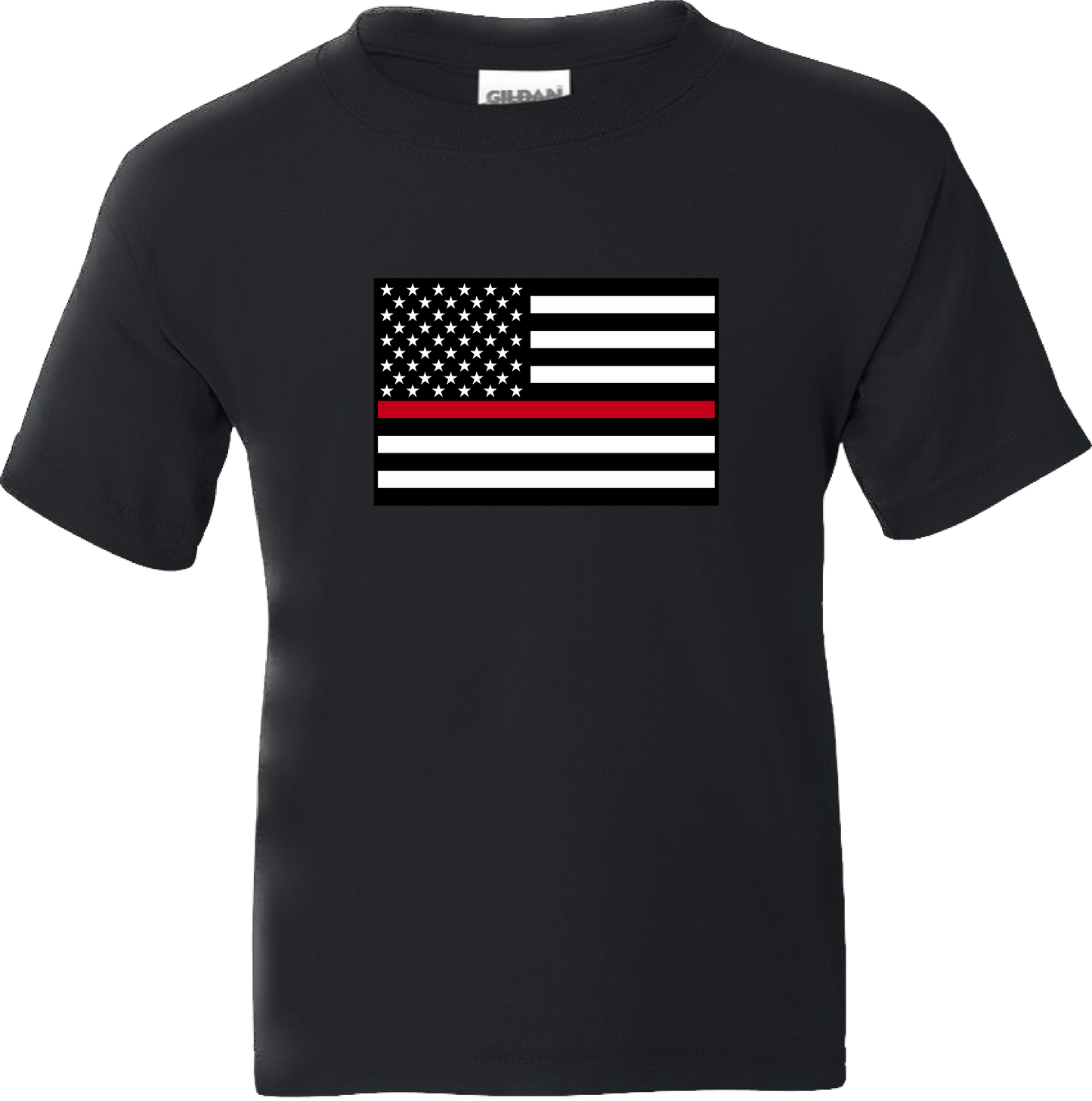 Youth’s Thin Red Line United States Flag Short Sleeve