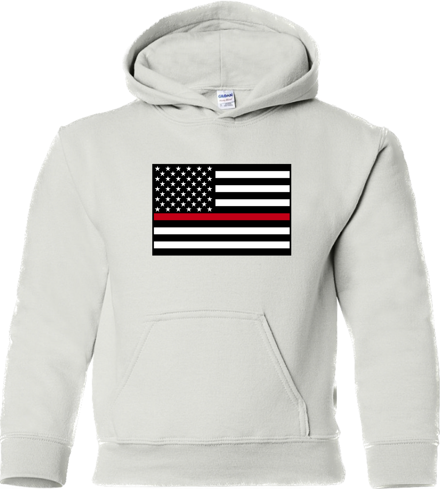 Youth’s Thin Red Line United States Flag Sweatshirt