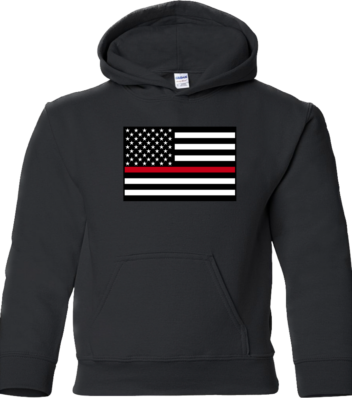 Youth’s Thin Red Line United States Flag Sweatshirt