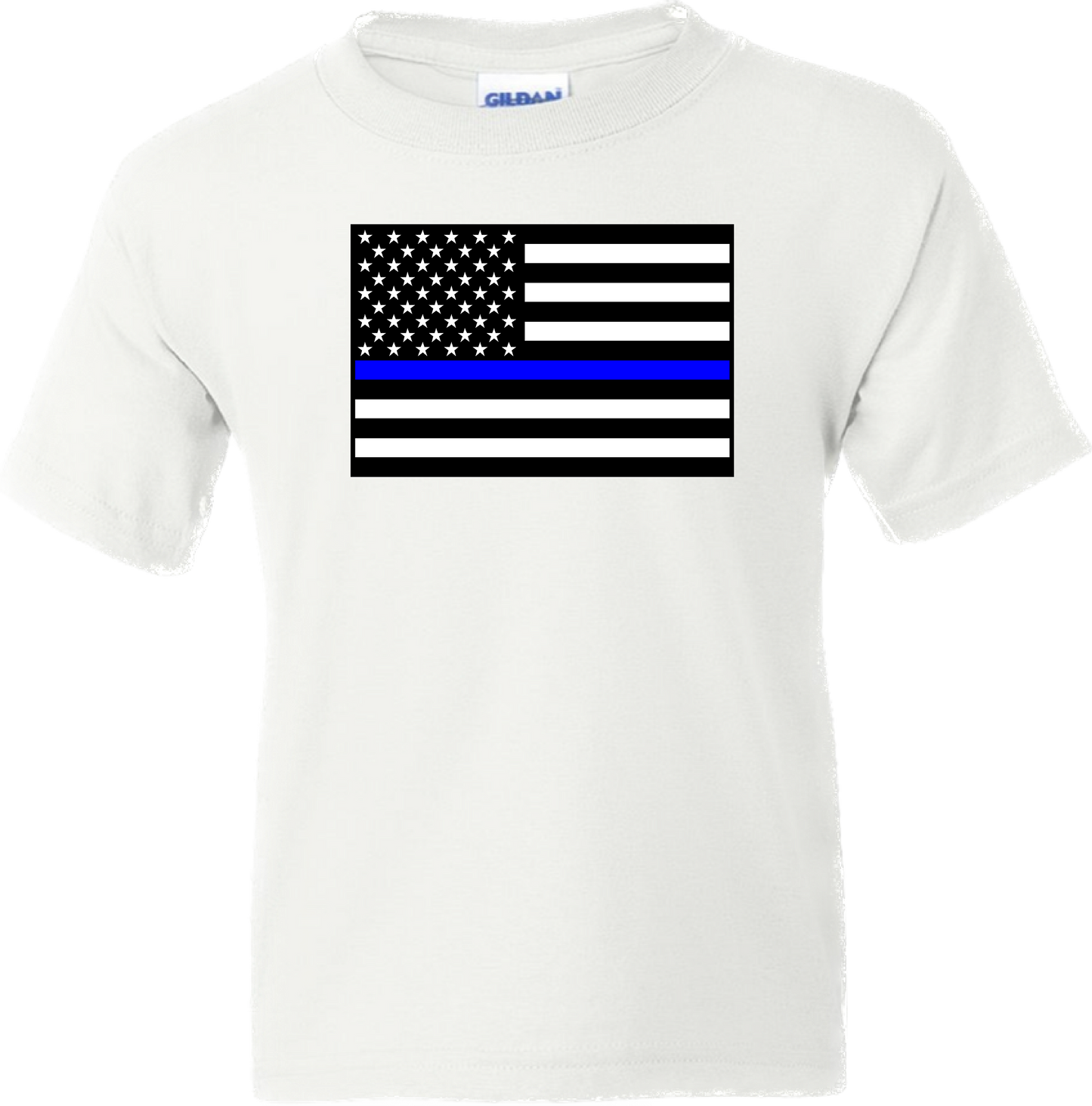 Youth’s Thin Blue Line United States Flag Short Sleeve