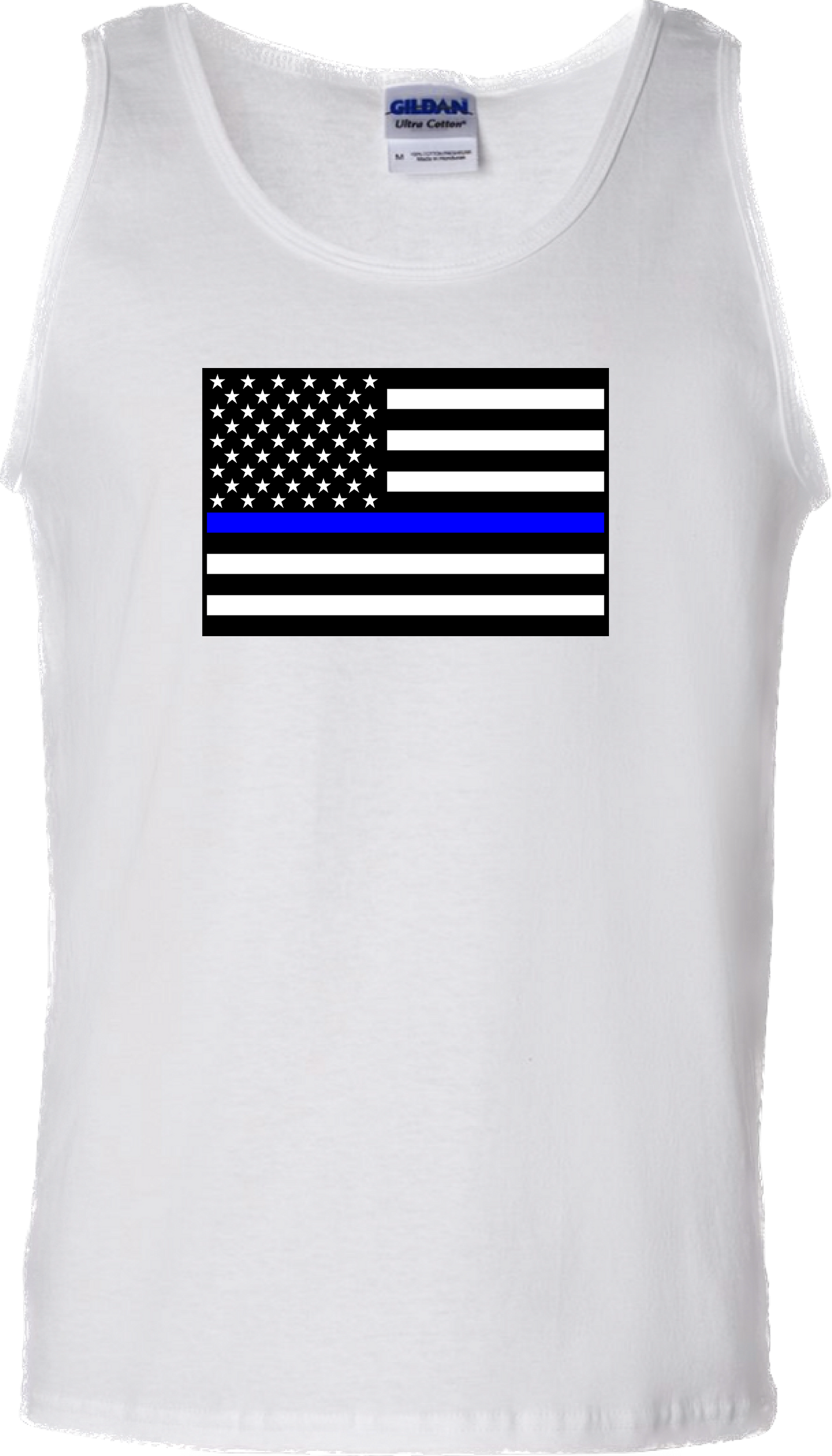 Men’s Thin Blue Line United States Flag Tank Top