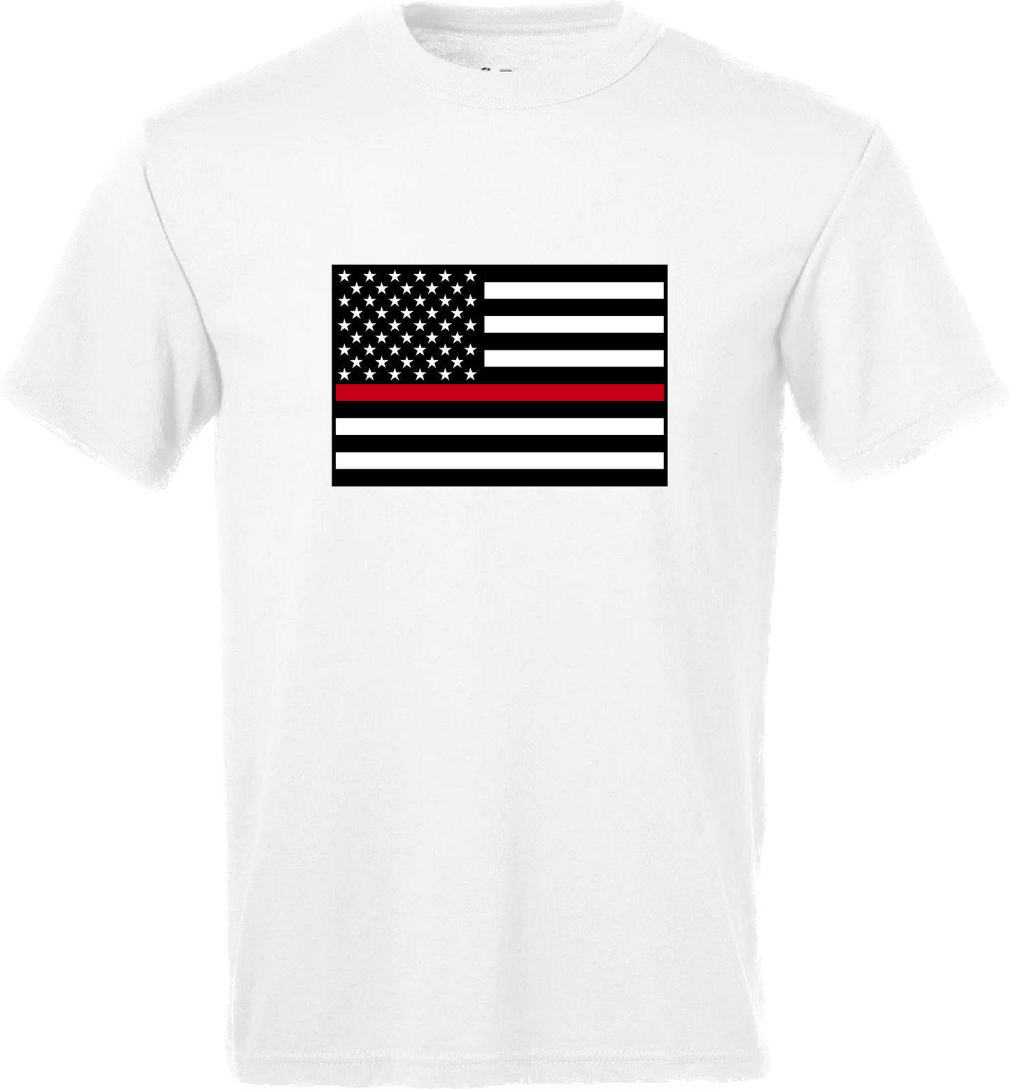 Men’s Thin Red Line American Flag Short Sleeve