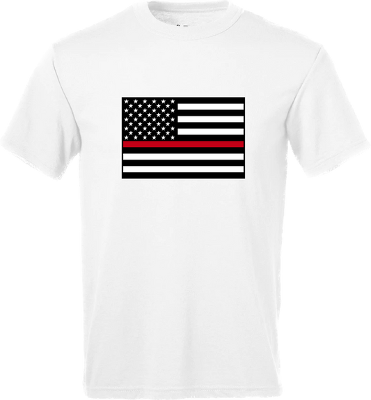 Men’s Thin Red Line American Flag Short Sleeve