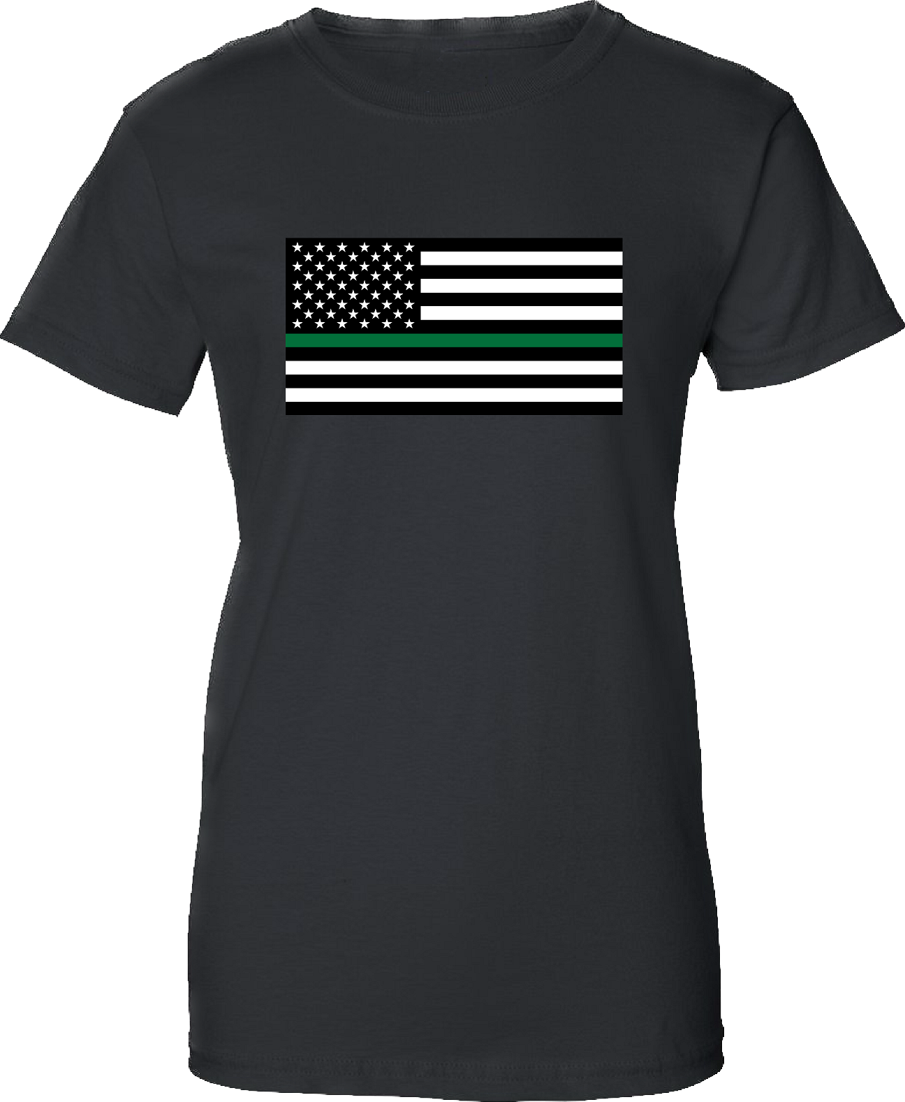 Women’s Thin Green Line American Flag Short Sleeve