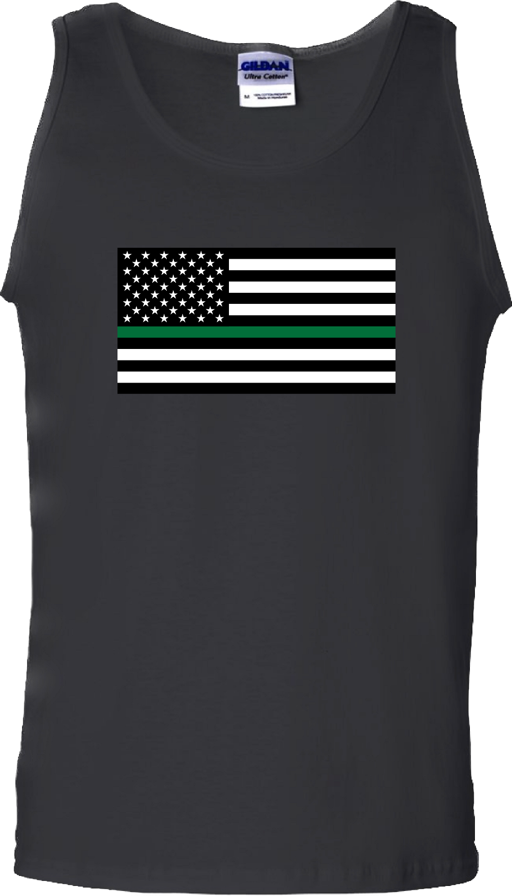 Men’s Thin Green Line United States Flag Tank Top