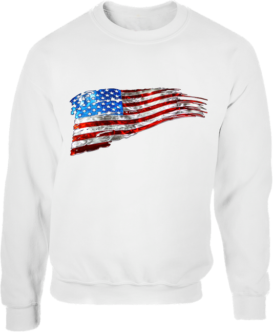 United States Flag Crewneck Sweatshirt