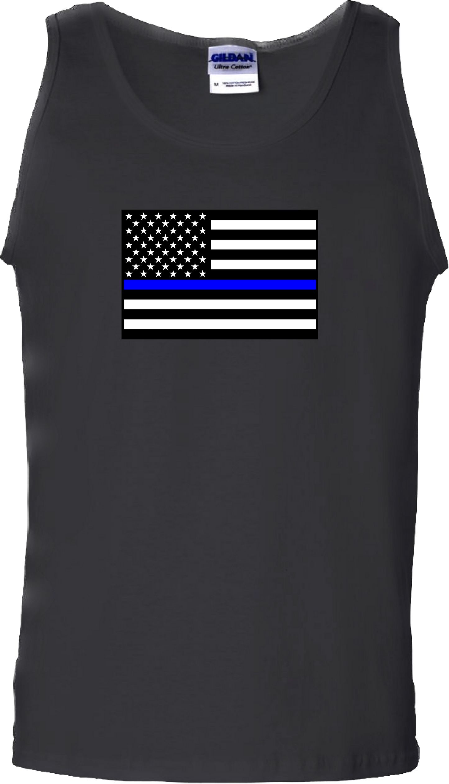 Men’s Thin Blue Line United States Flag Tank Top