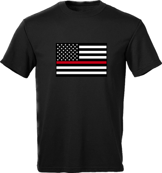 Men’s Thin Red Line American Flag Short Sleeve