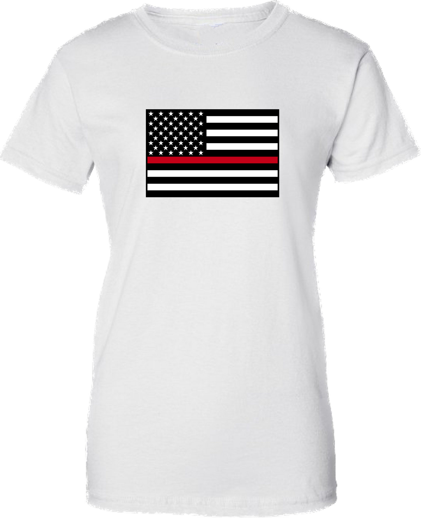 Women’s Thin Red Line American Flag Short Sleeve