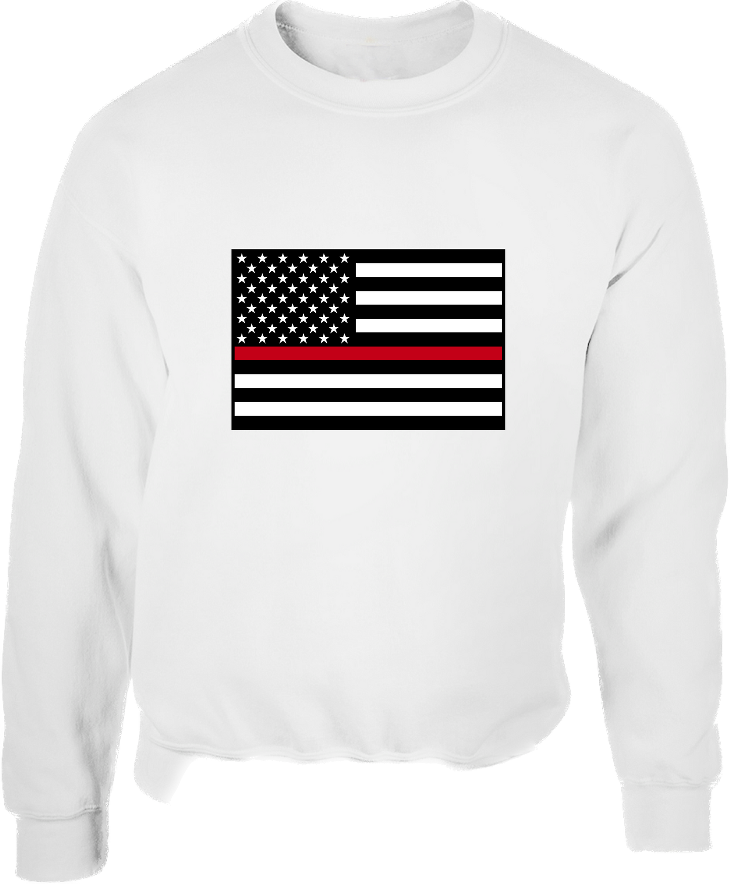 Thin Red Line American Flag Crewneck Sweatshirt
