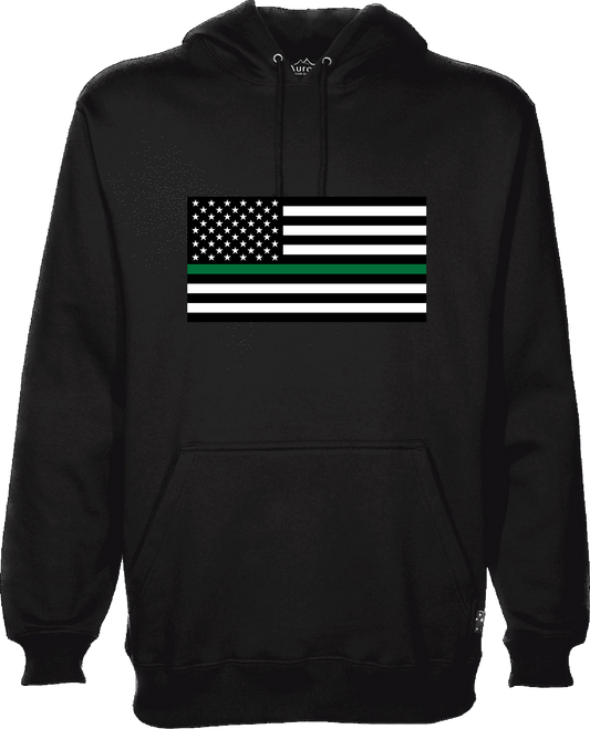 Thin Green Line American Flag Sweater