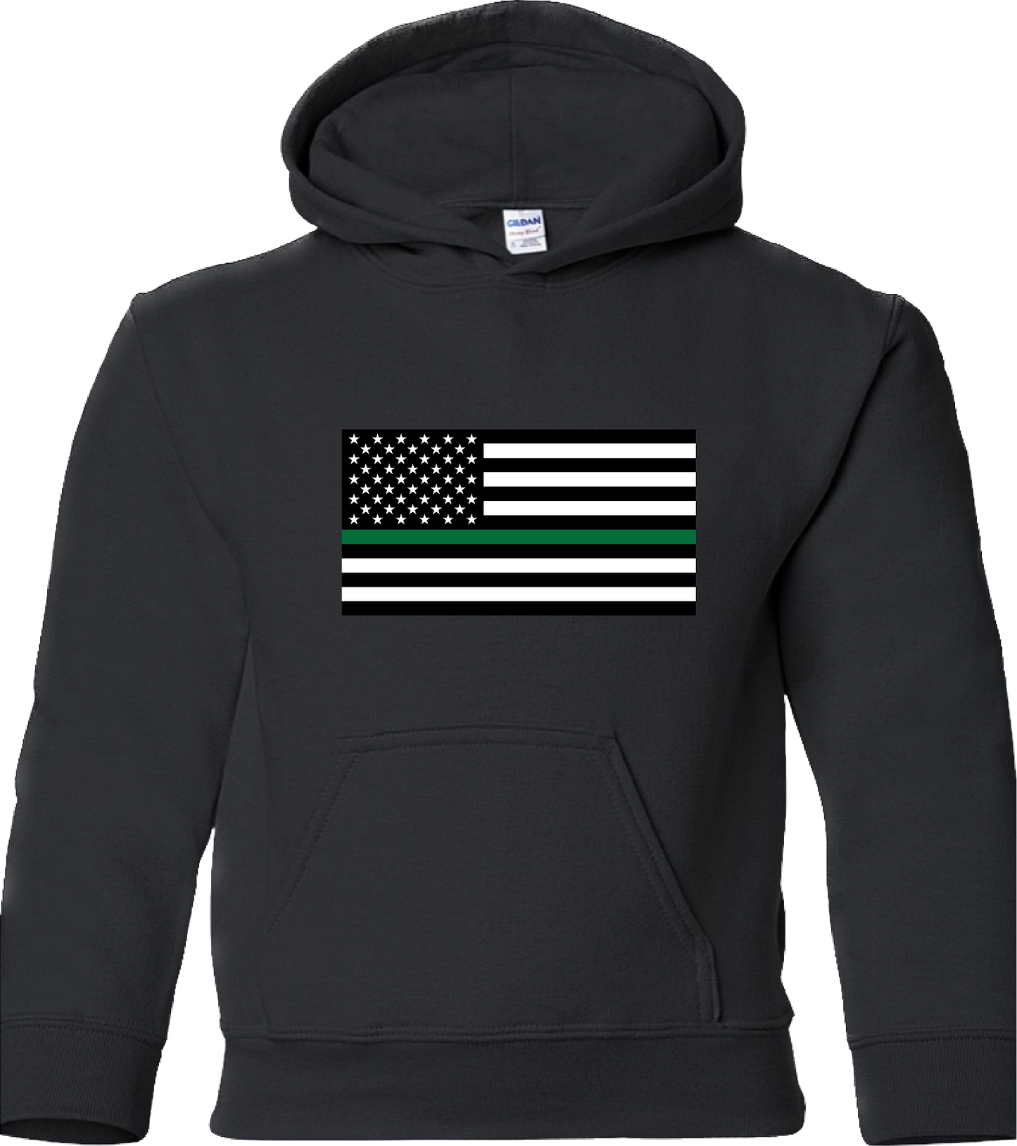 Youth’s Thin Green Line United States Flag Sweatshirt